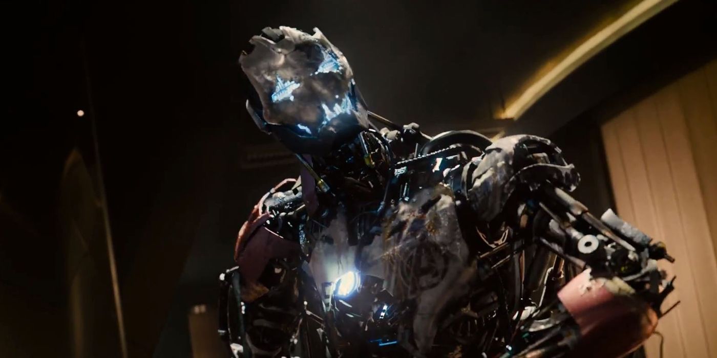 Ultron in his Iron Legion form before attacking the Avengers