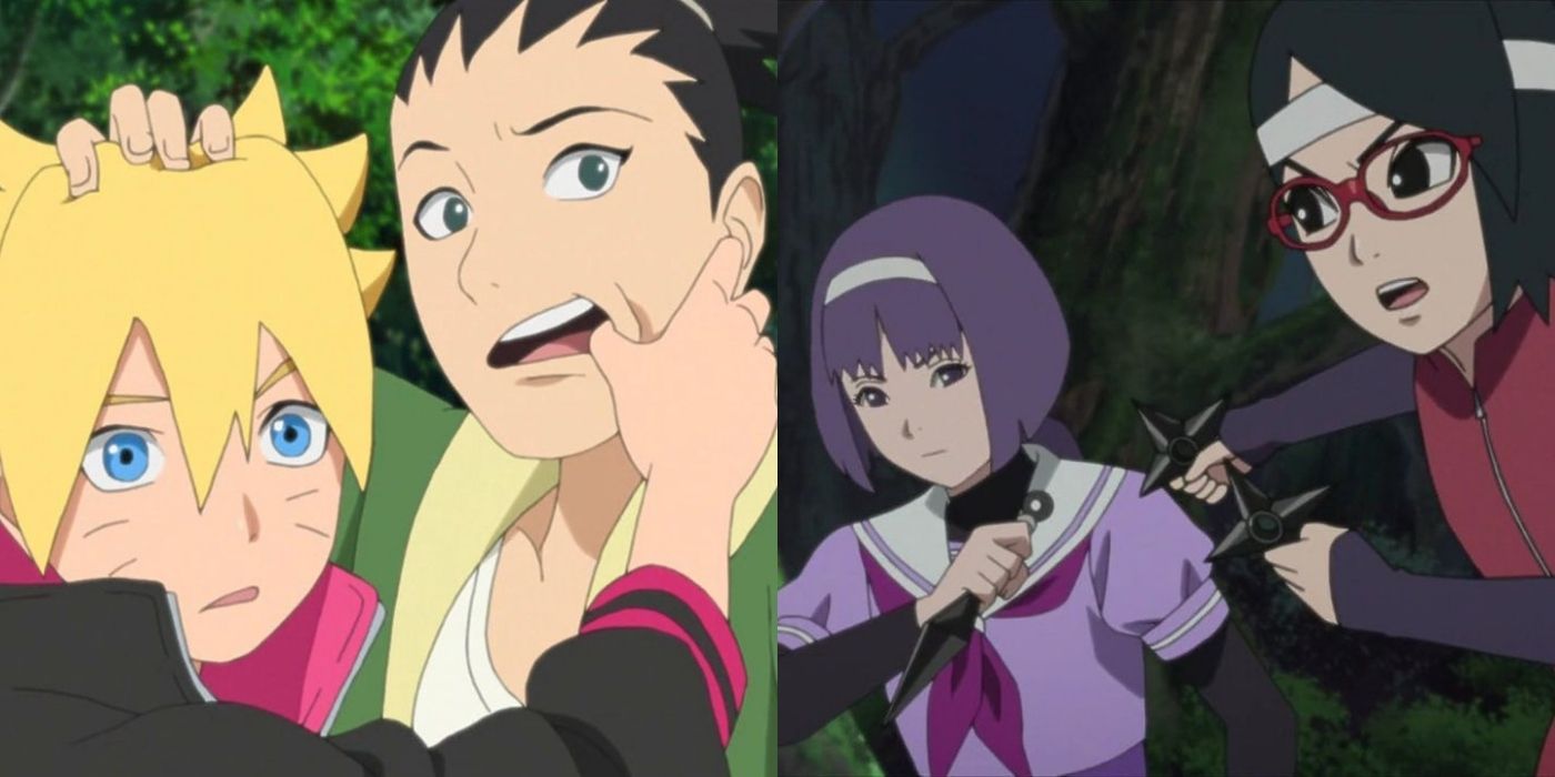 Boruto, Mitsuki, Inojin and Shikadai