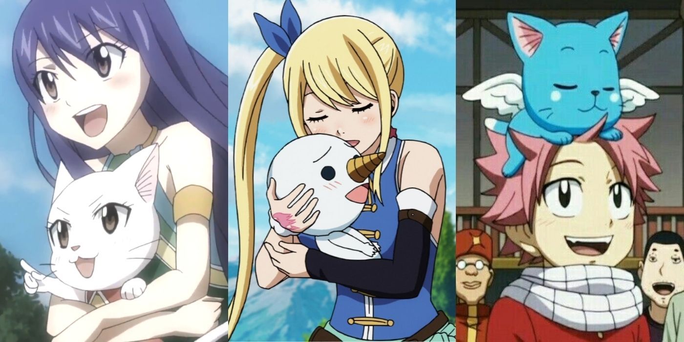 best friends fairytail-- carla and wendy, happy and natsu, lucy and her celestials