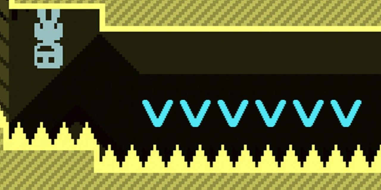 VVVVVV Pilot traversing through Ship upside down