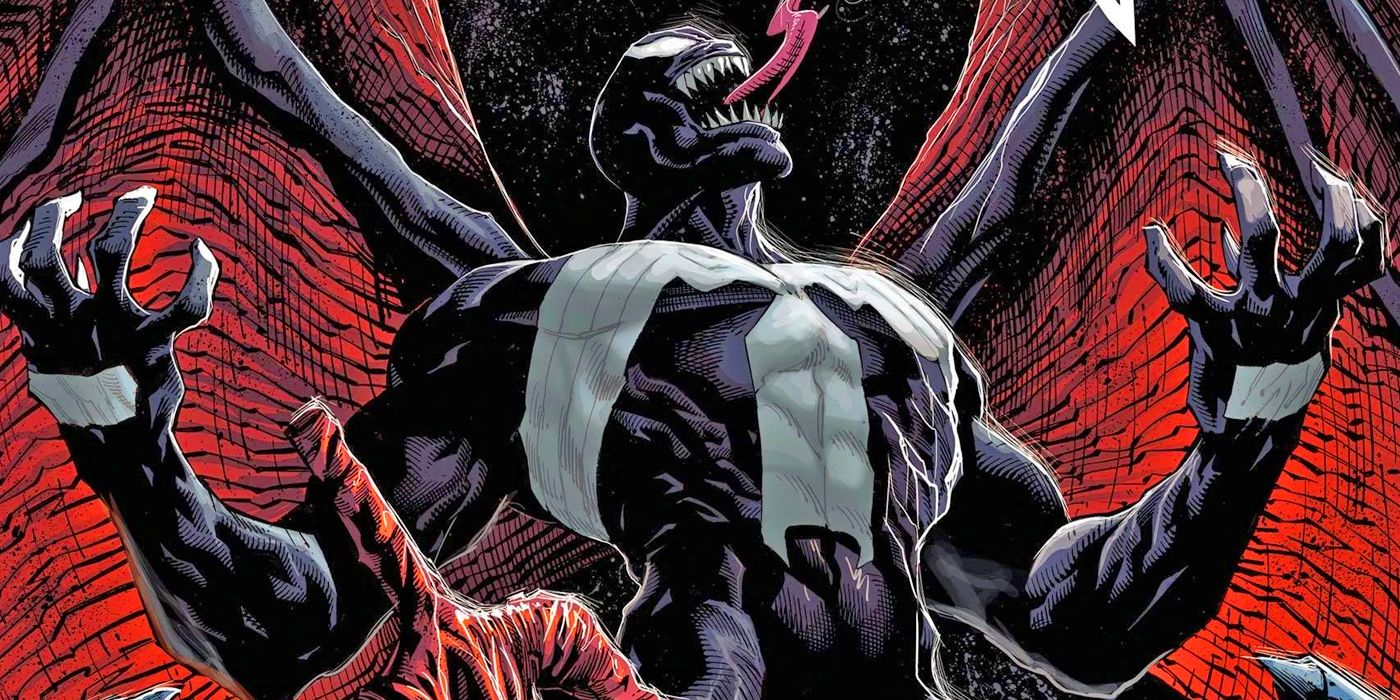 Venom spreading his wings - Marvel Comics