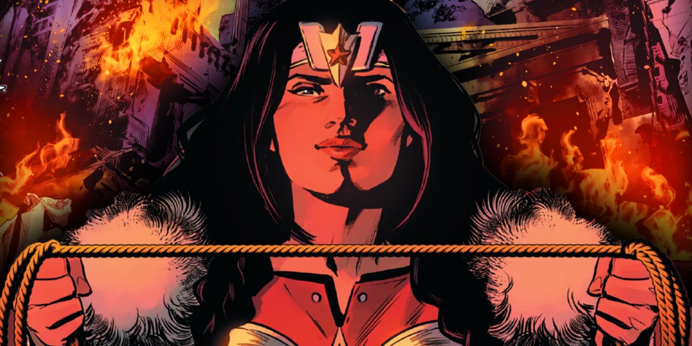 Wonder Woman Valhalla holding lasso