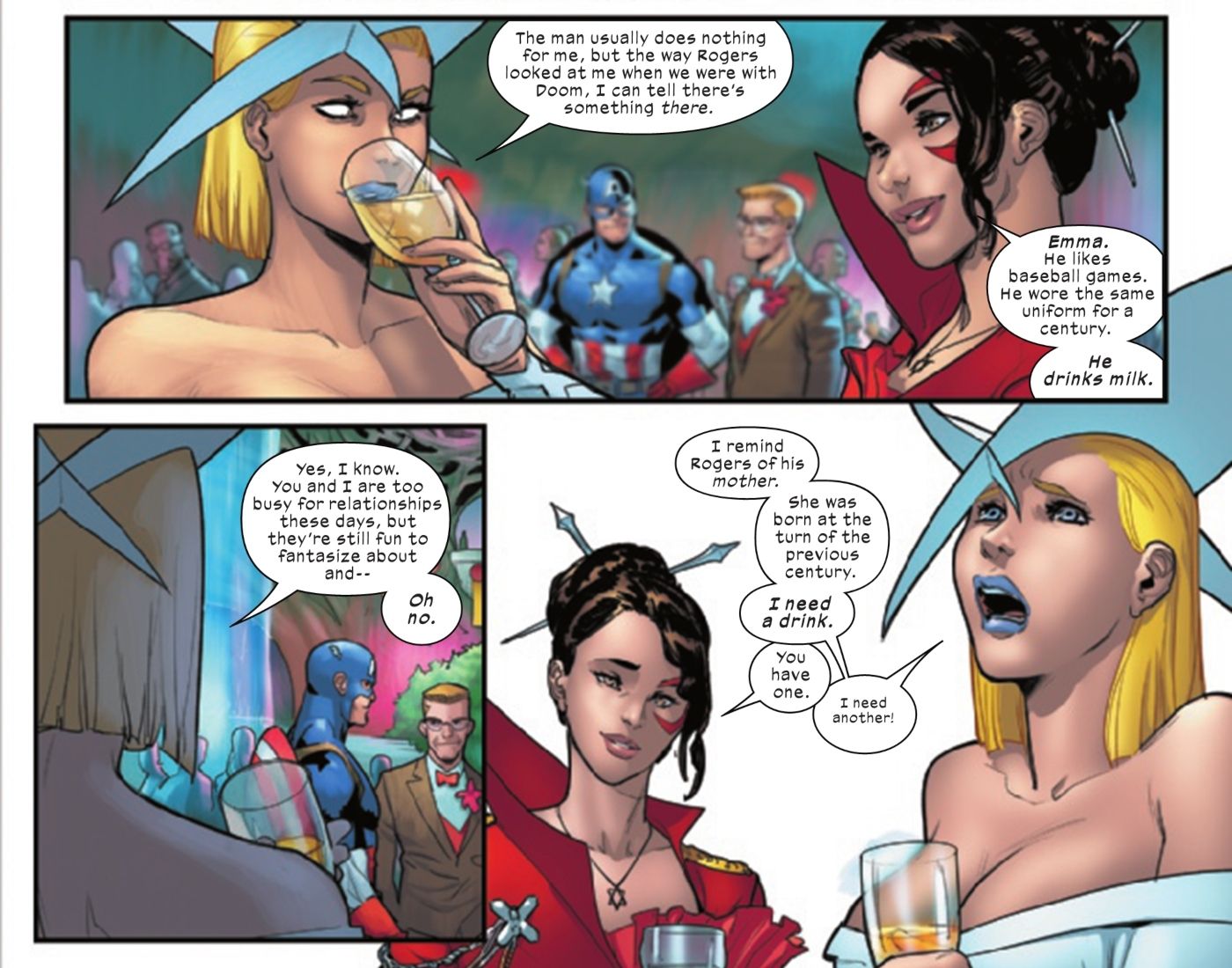 Emma Frost demonstra interesse inesperado em um Vingador  