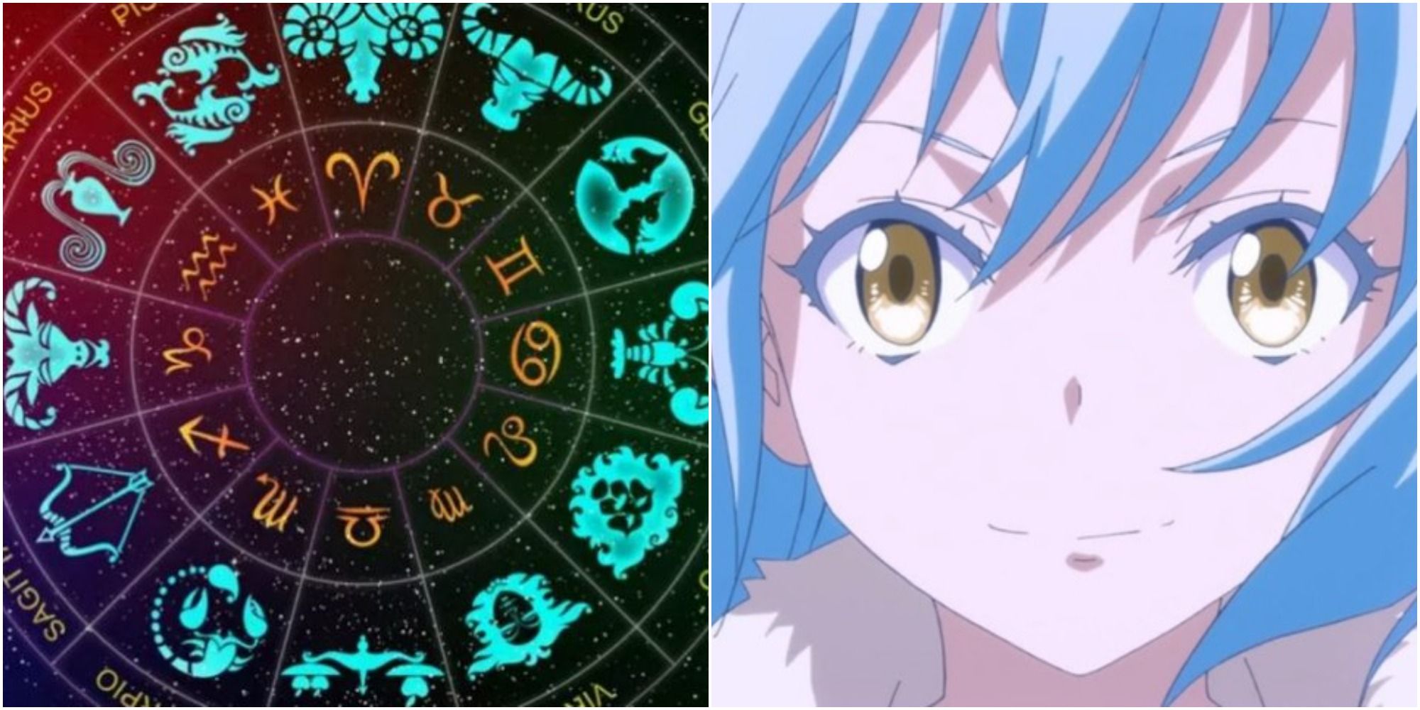 Zodiac Symbols & Rimuru Tempest From Reincarnated As A Slime Anime