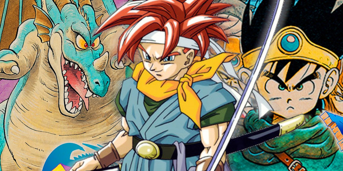 akira toriyama's chrono trigger in front of dragon quest