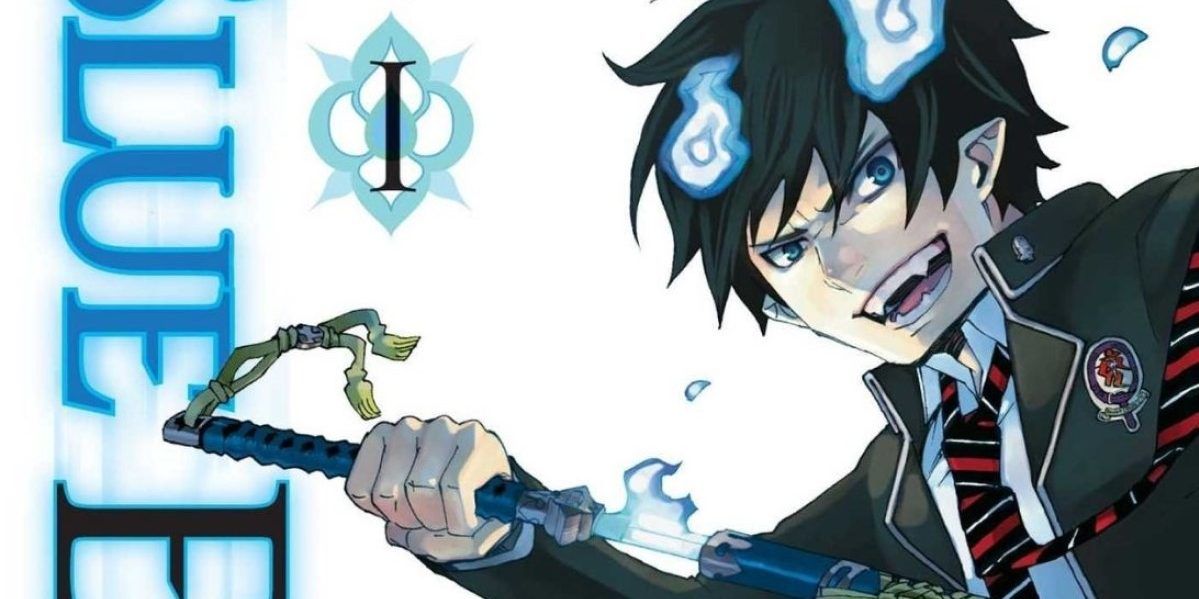 Rin channels his Satanic powers in Blue Exorcist manga.