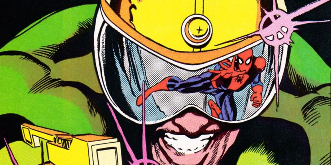 Chance on a Marvel Comics cover, with Spider-Man reflected in his visor.