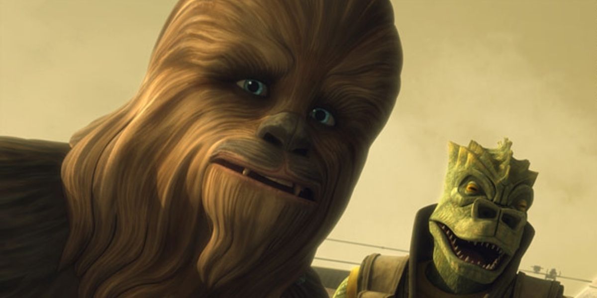 Presentator blauwe vinvis vrede Star Wars: Chewbacca's Clone Wars Appearance Sets up His Piloting Skills