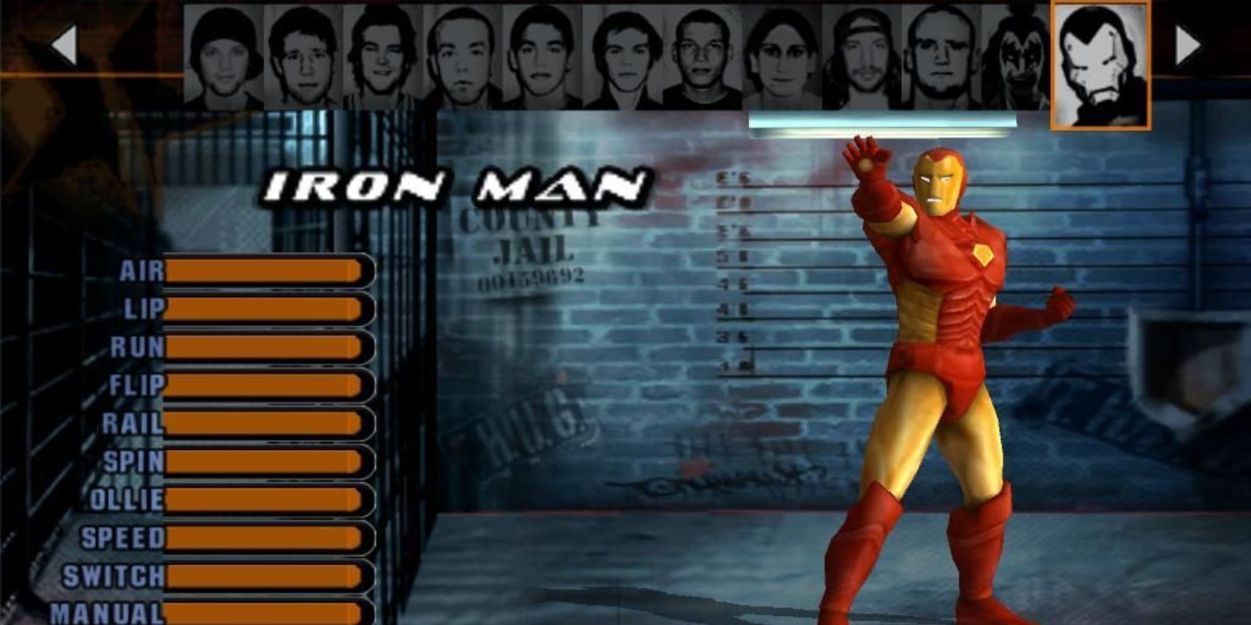 Iron Man has perfect stats in THUG