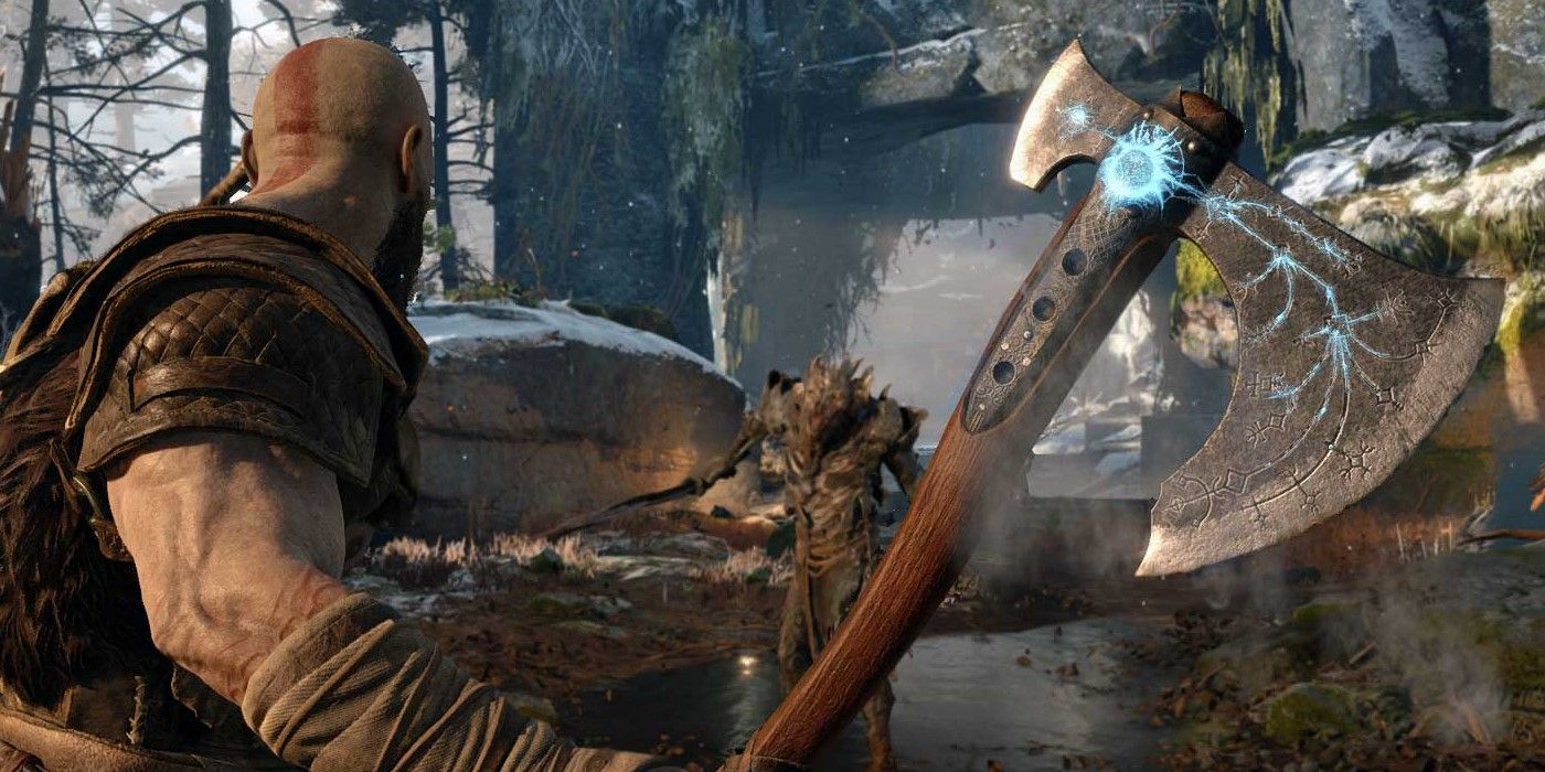 Kratos' Leviathan Axe in God of War