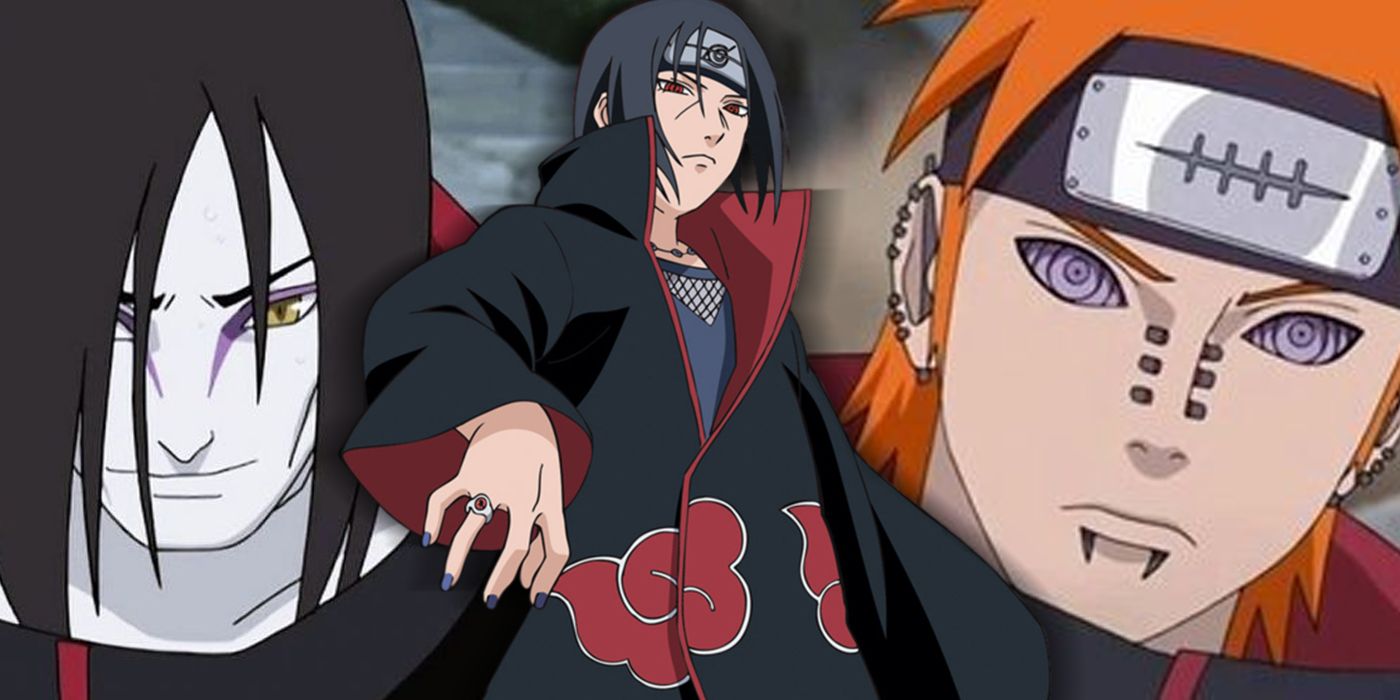 Anime naruto akatsuki nagato deitara konan uchiha itachi obito