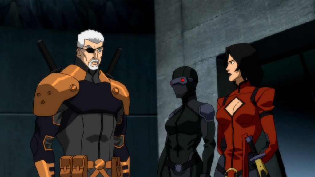 lady slady shiva and deathstroke on young justice outsidershiva in young justice new season