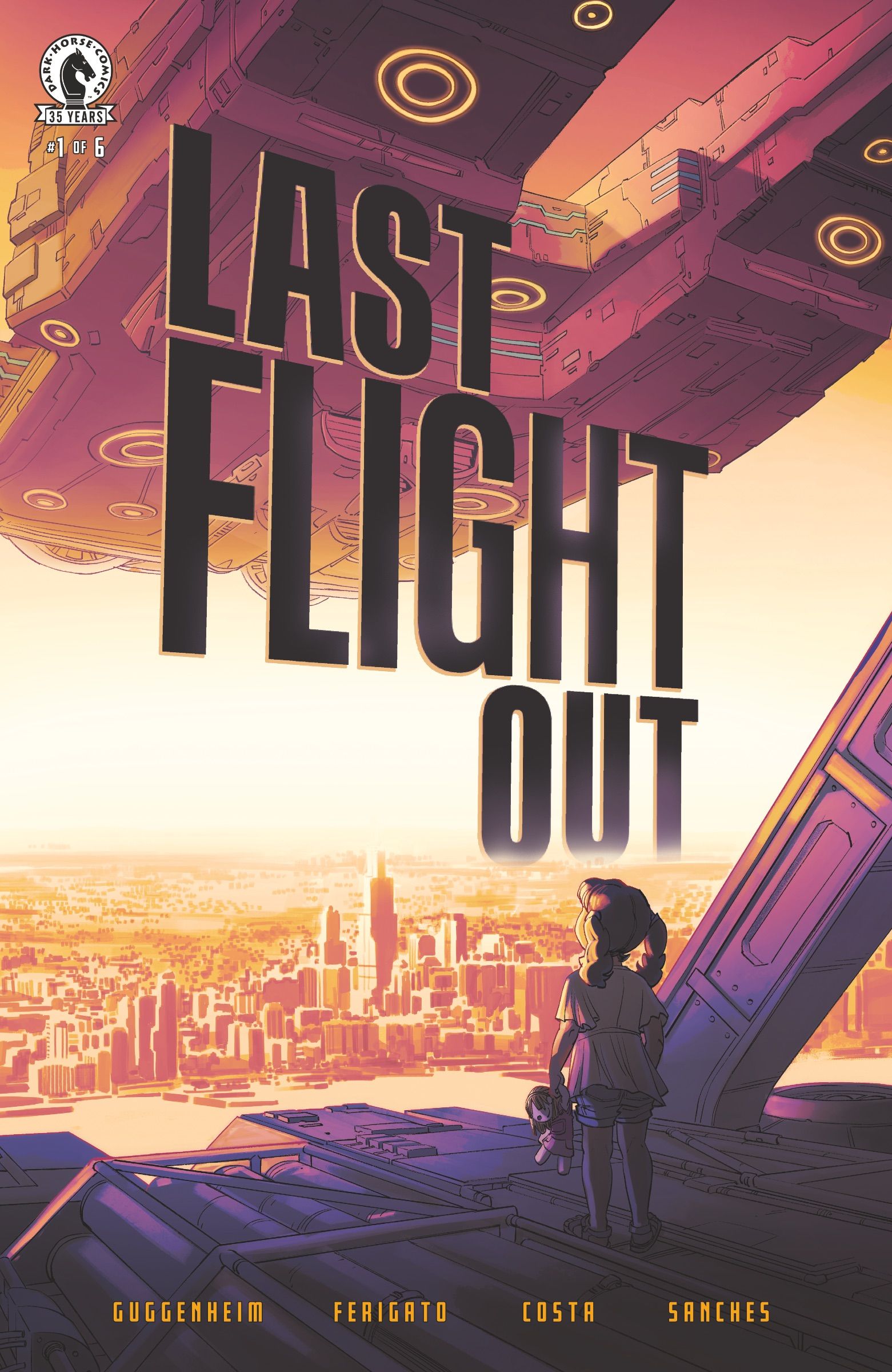 Last Flight Out #1 cover from Dark Horse Comics.