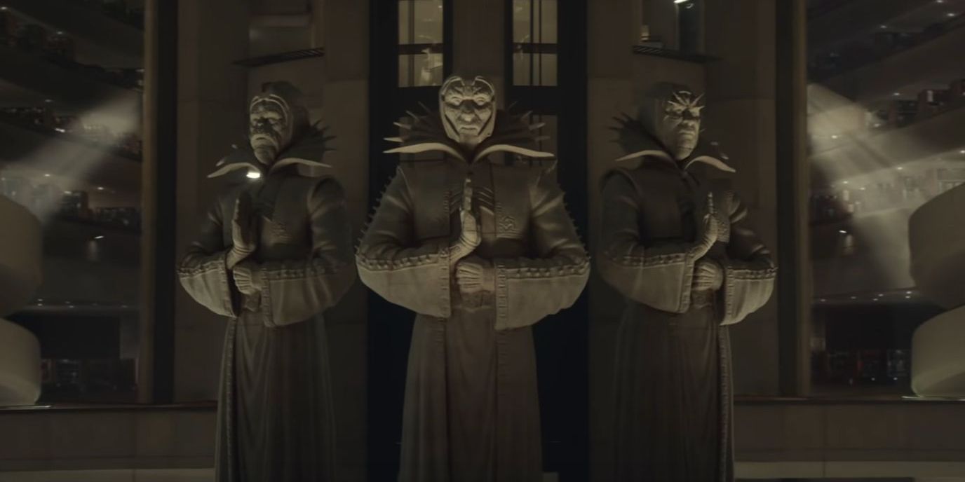 Statues of the Time-Keepers in Loki.