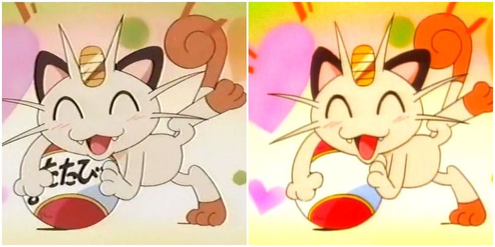 meowth playing with catnip ball from pokemon