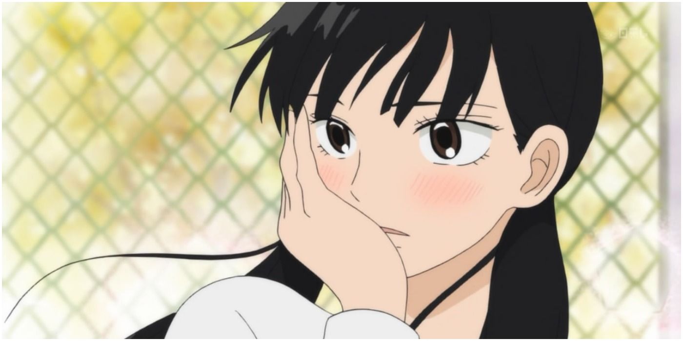 Anime female lead blushing
