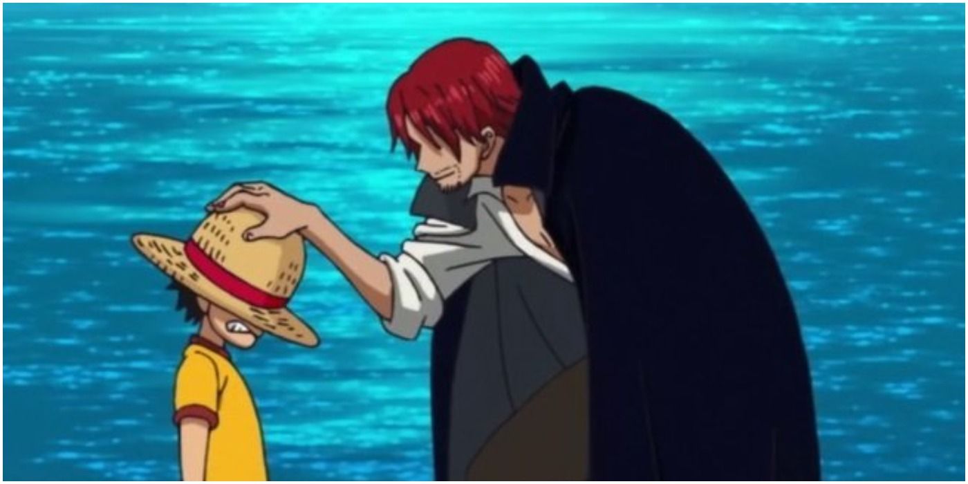 Shanks Gives Luffy His Hat