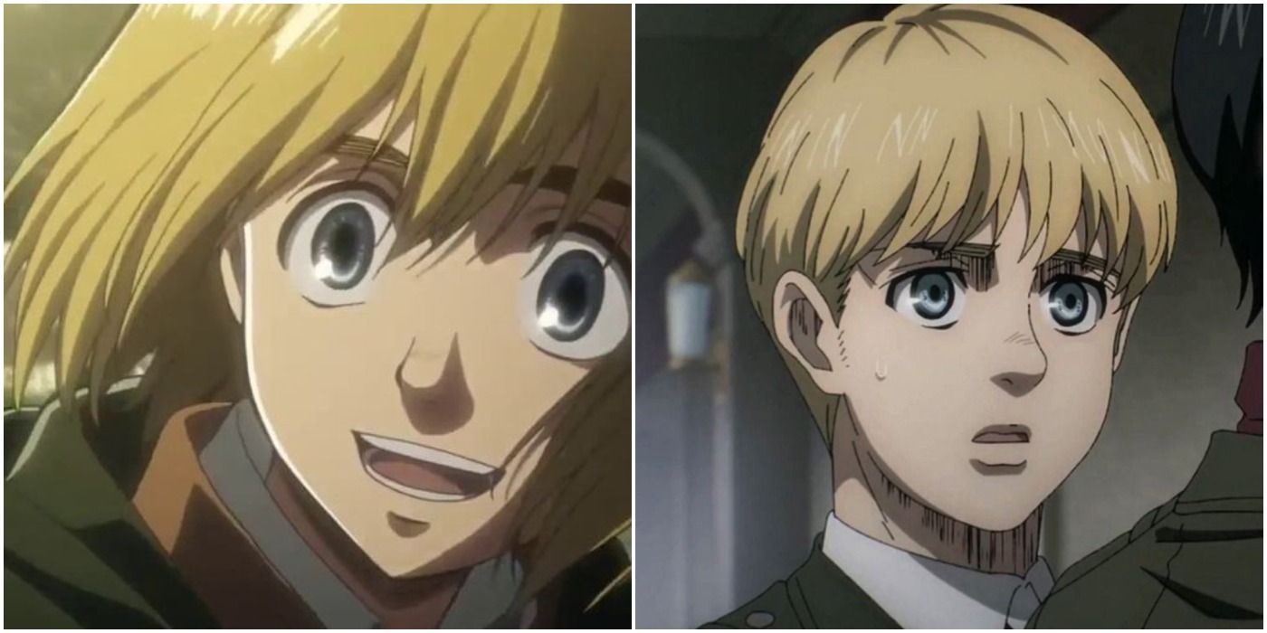 ARmin Before and After Colossal Titan