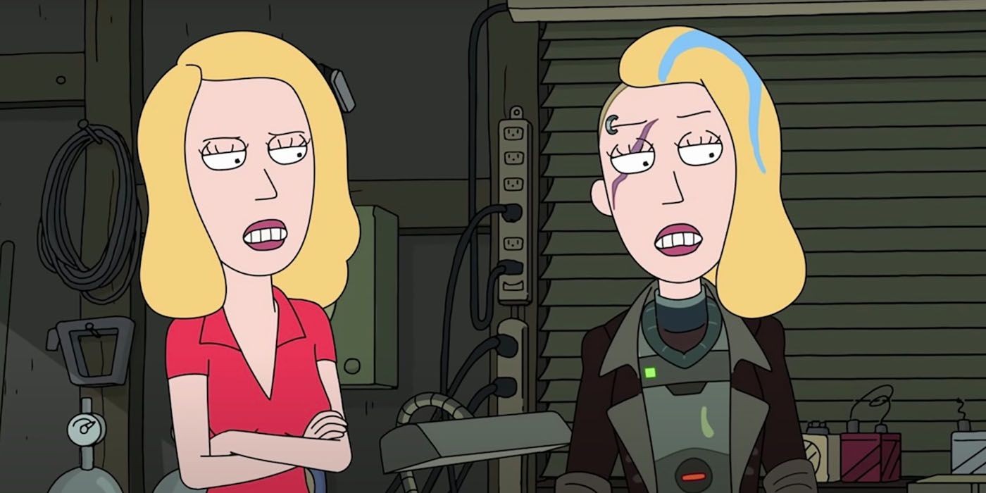 TV rick and morty space beth and beth
