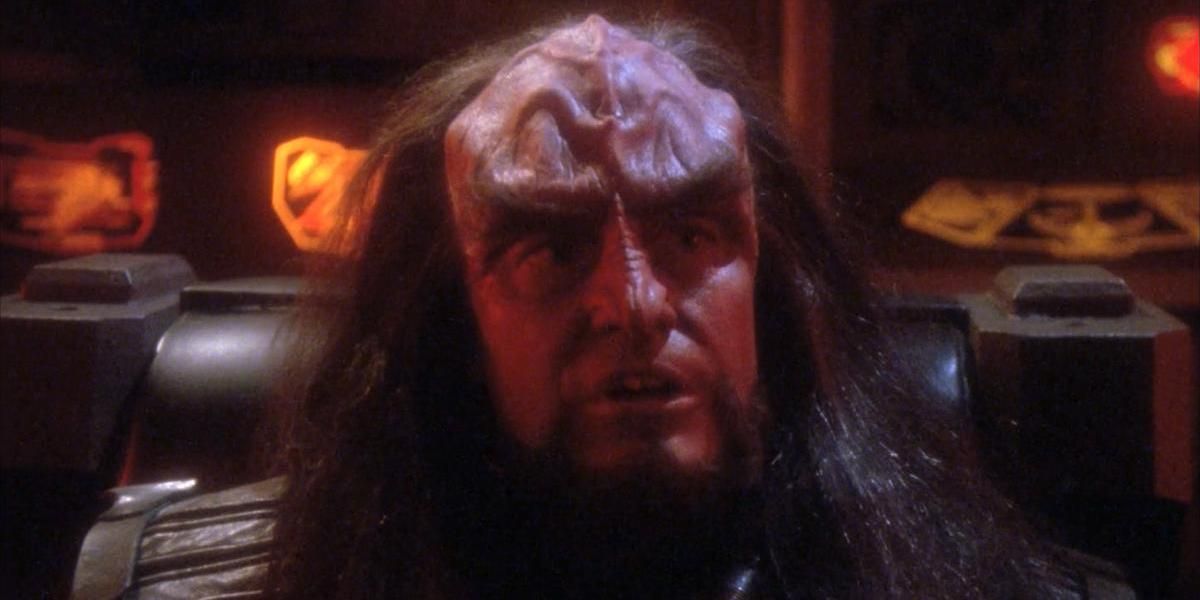 Stephen Root as a Klingon in Next Generation.