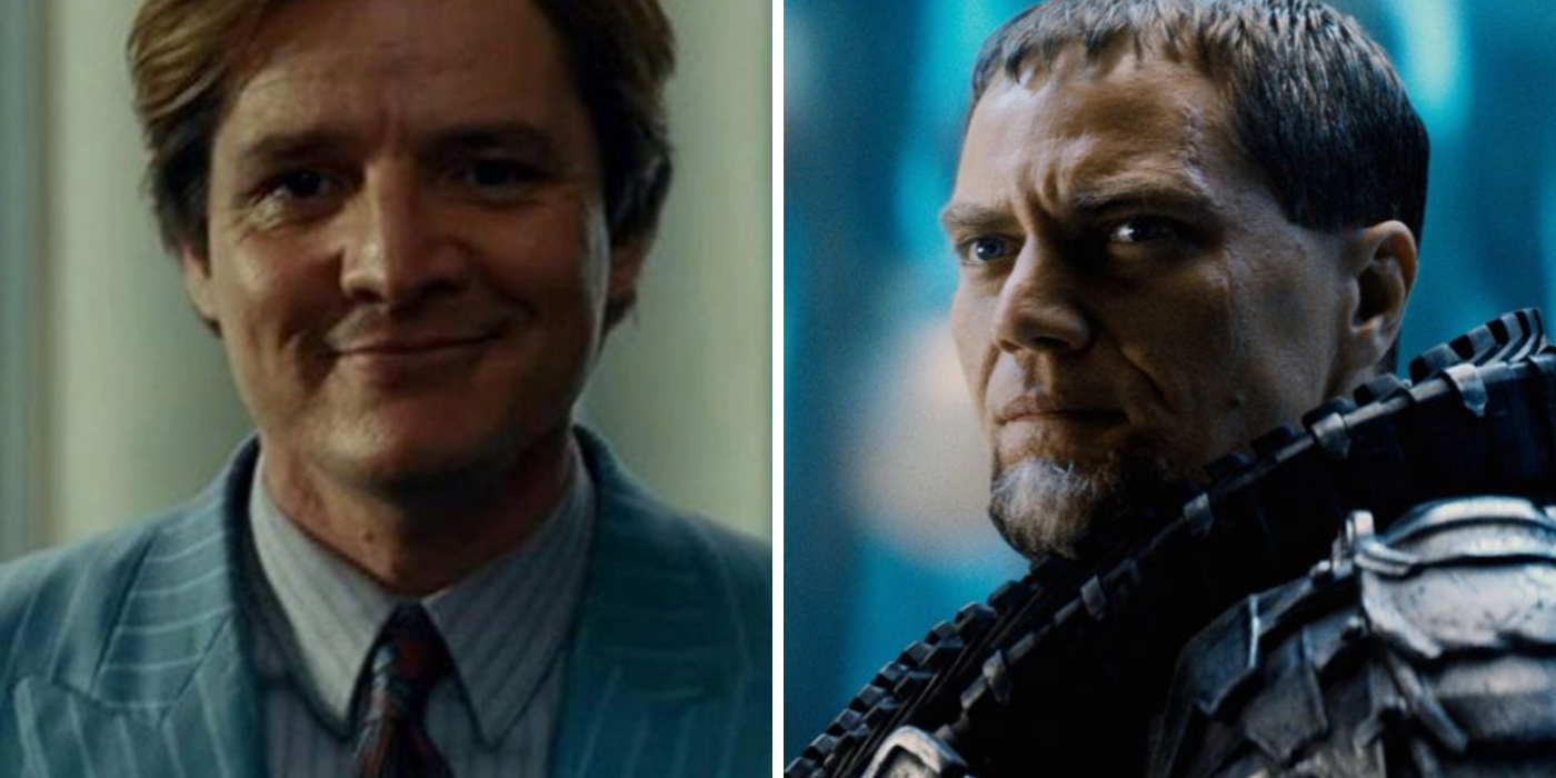 Pedro Pascal as Maxwell Lord & Michael Shannon as General Zod
