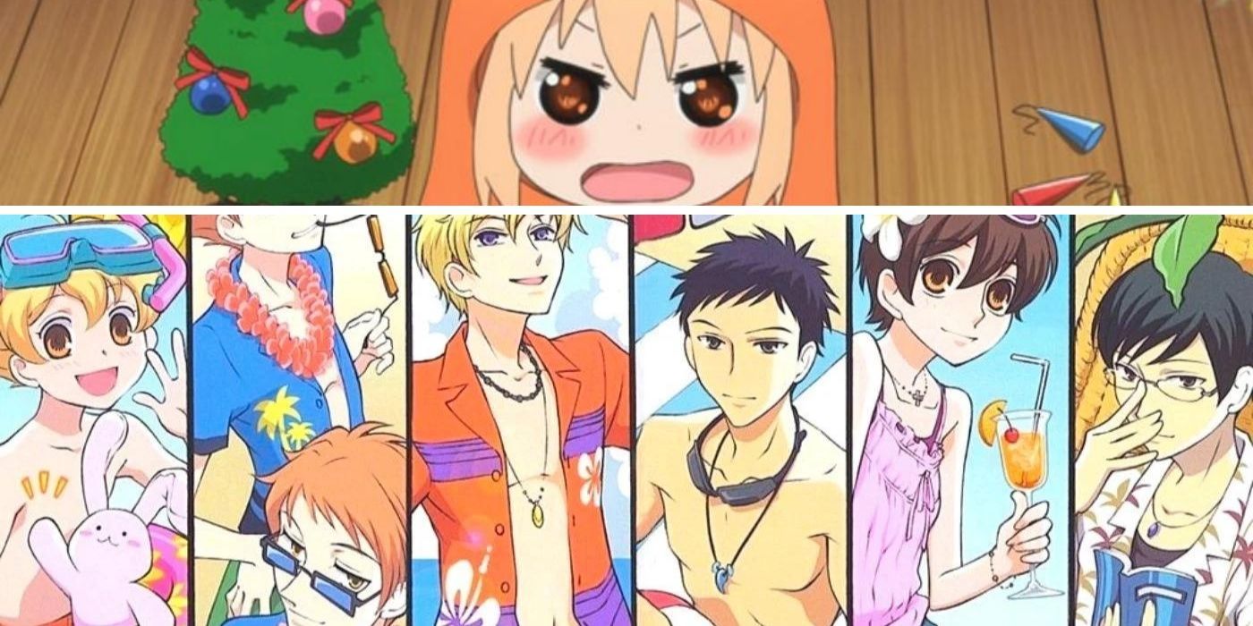 Promo images from Himoto! Umaru-chan and Ouran High School Host Club