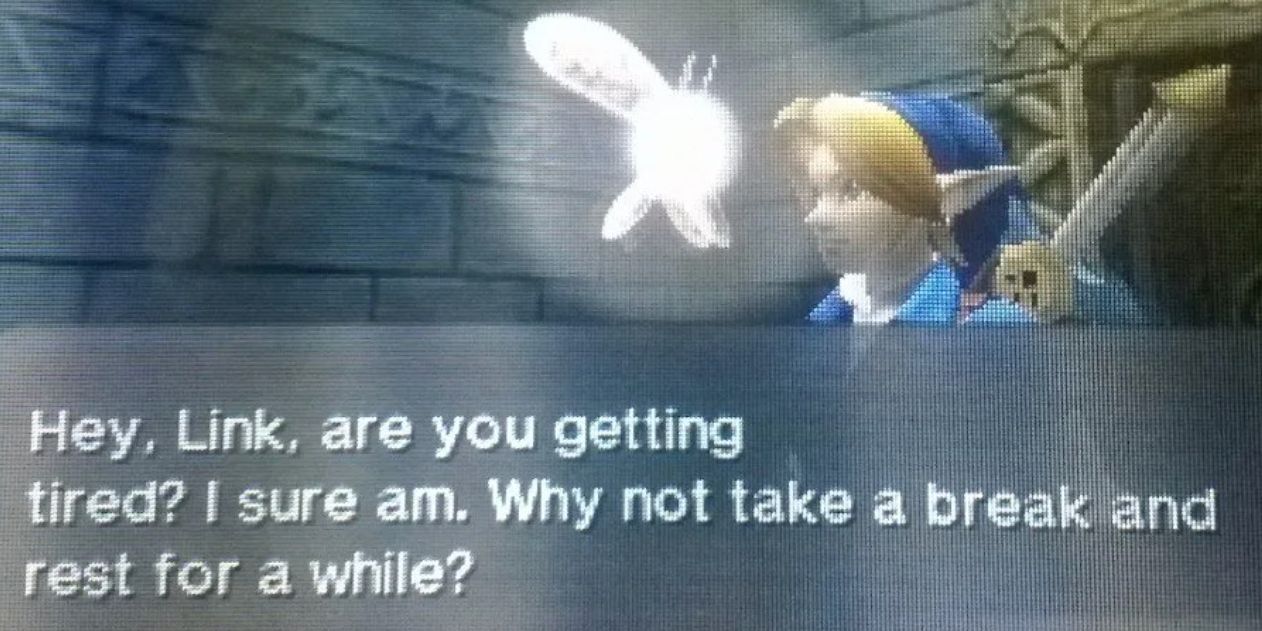Video Games 3DS Legend Of Zelda Ocarina Of Time Take A Rest Message