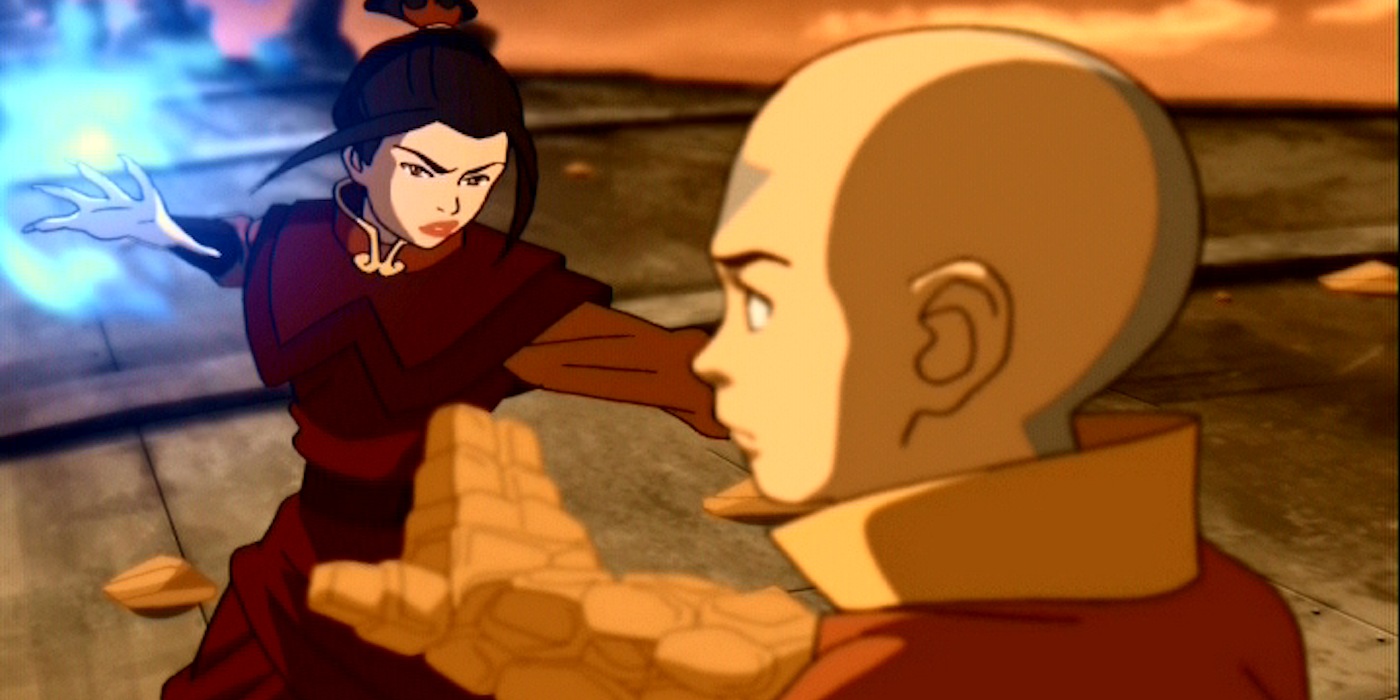 Aang vs Azula in &quot;The Drill&quot; from Avatar: The Last Airbender