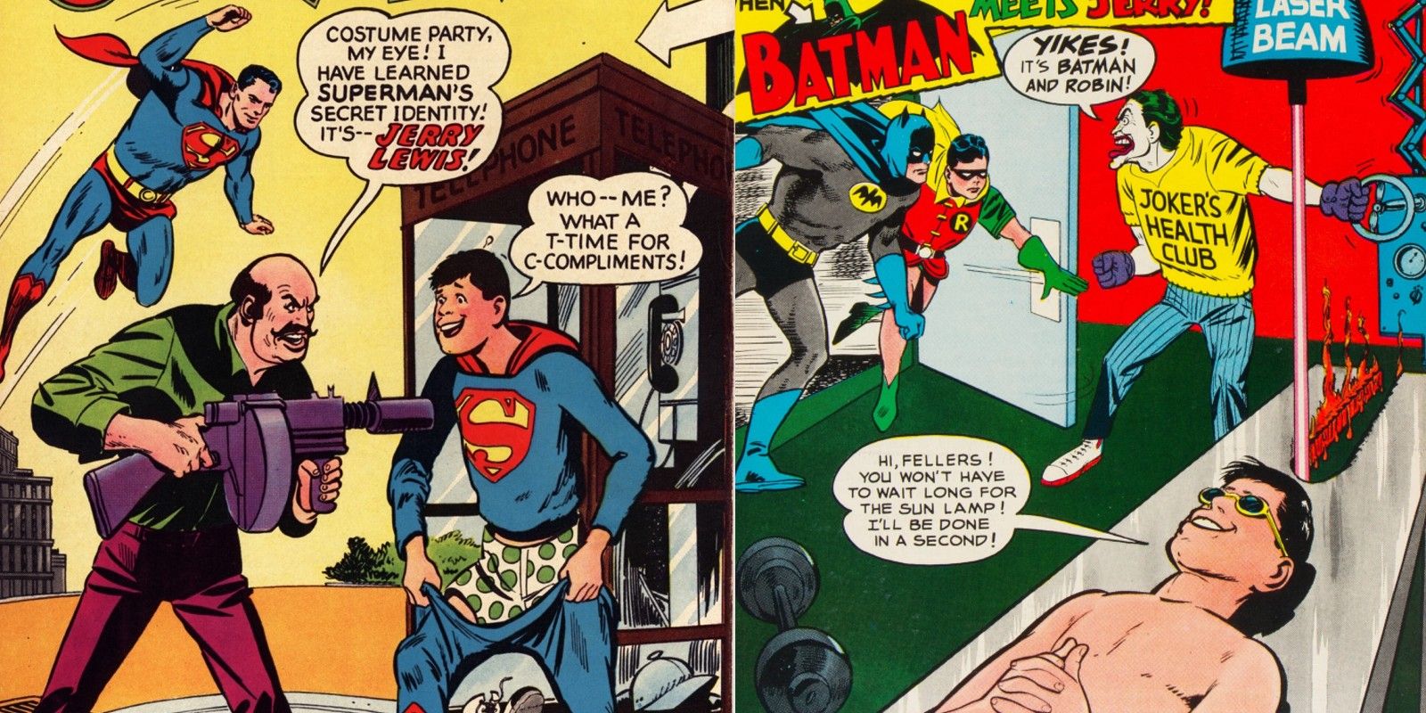 Adventures of Jerry Lewis crossovers with Batman and Superman