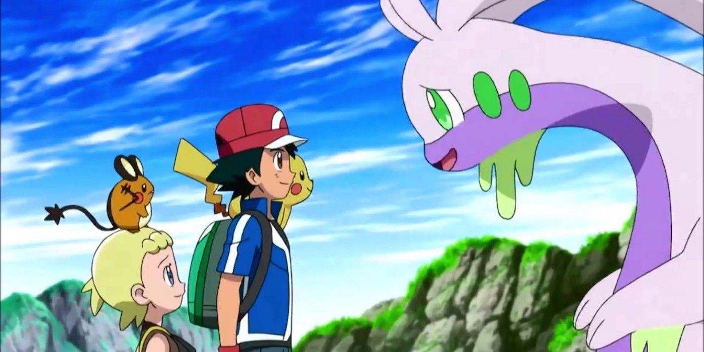 Ash releases his Goodra during his Kalos Journey in Pokemon