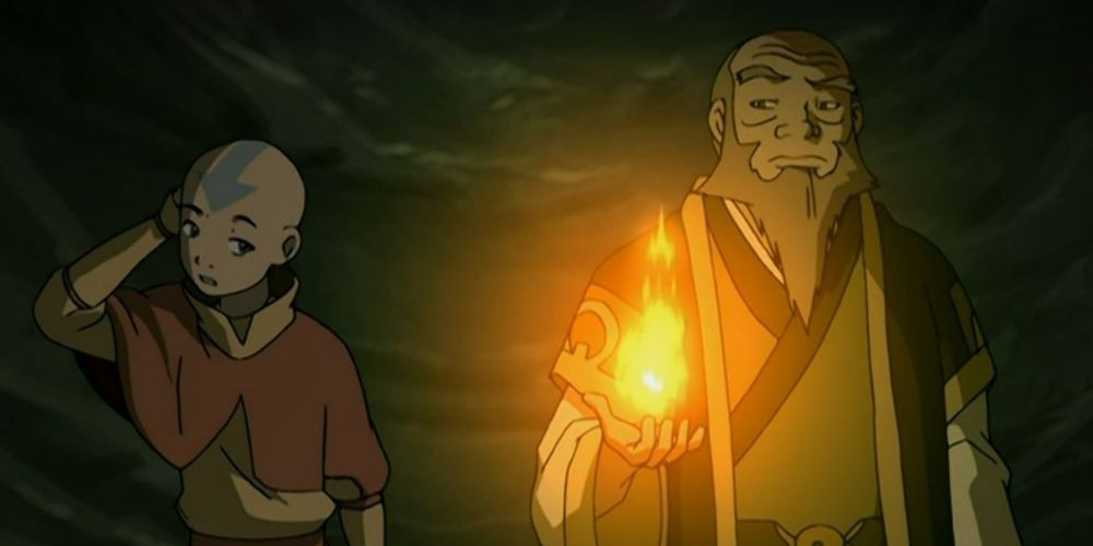 Avatar Iroh Walking Beside Aang