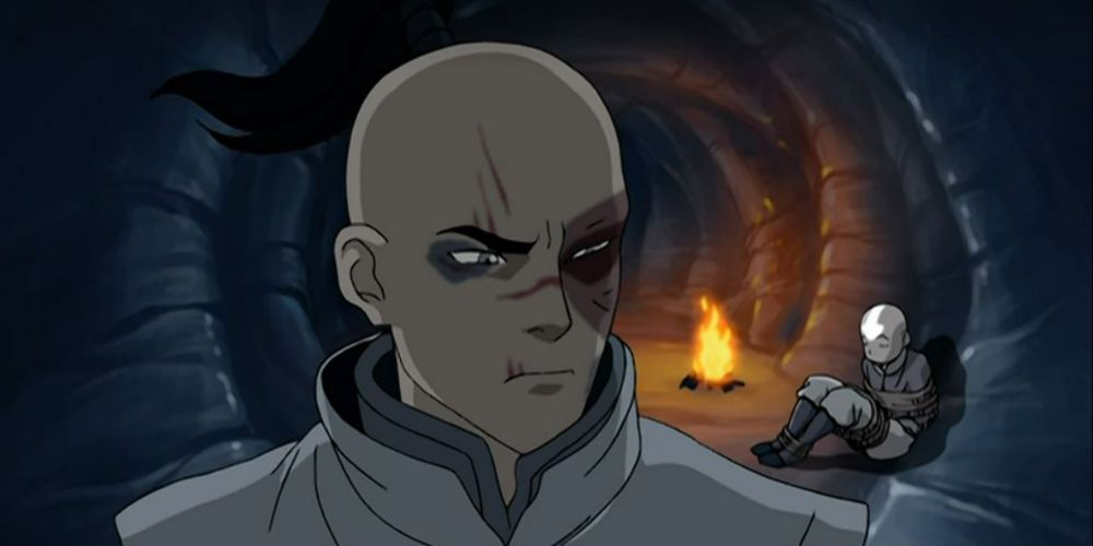 Avatar TLA Zuko and Aang in Ice Cave