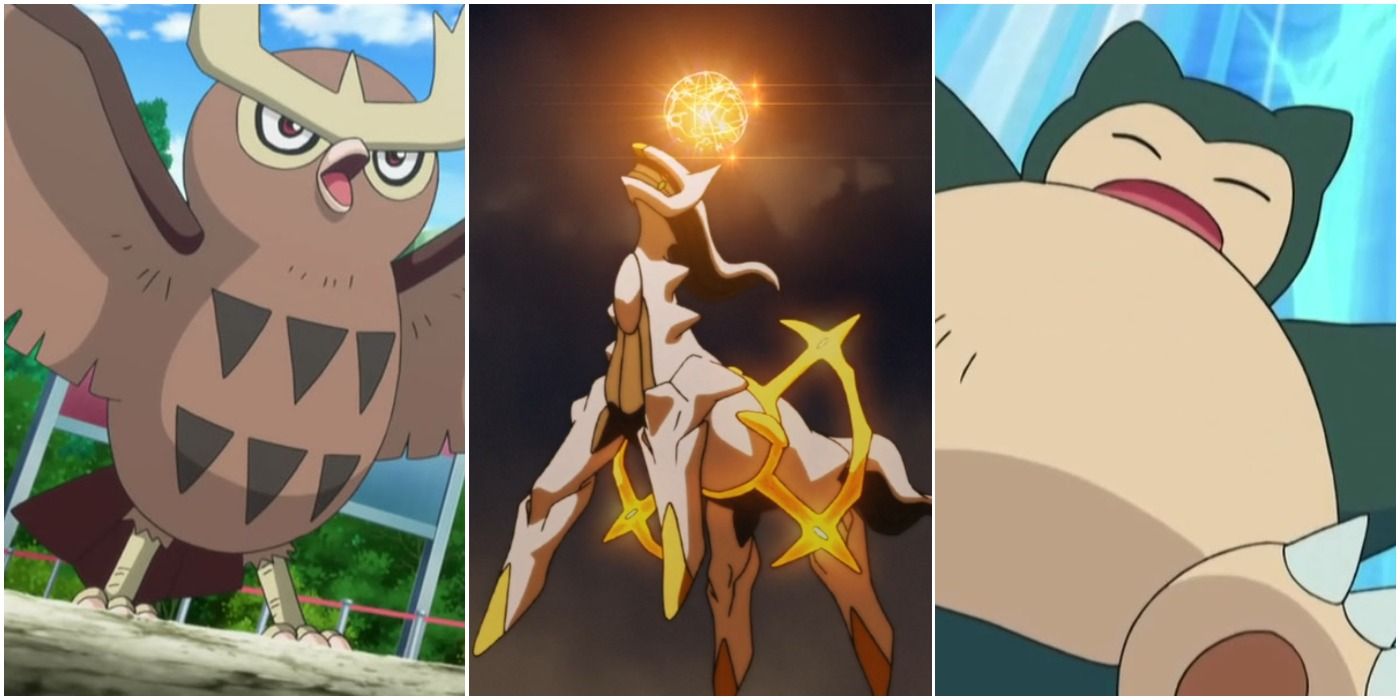 Best Normal Types In The Pokemon Anime Noctowl Arceus Snorlax