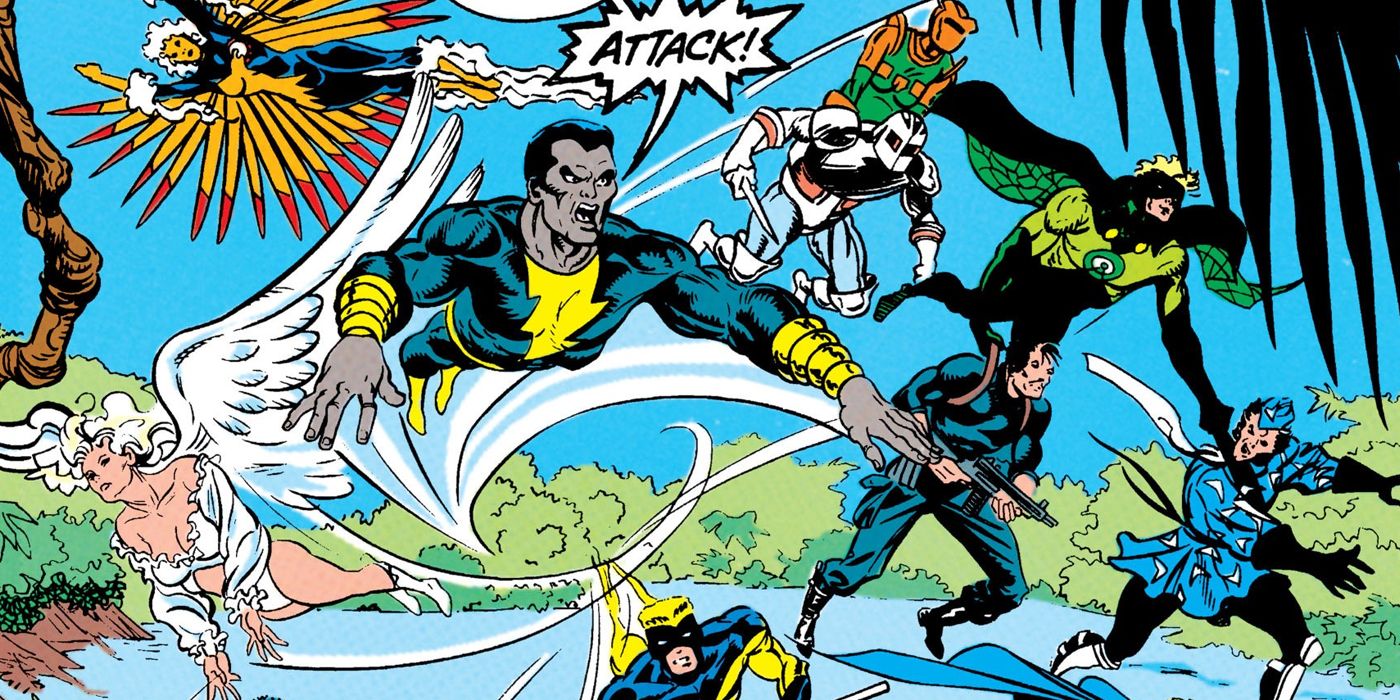 Black Adam and Suicide Squad during War of the Gods