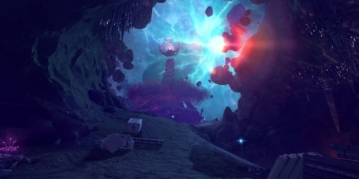 The planet Xen as depicted in the game Black Mesa.