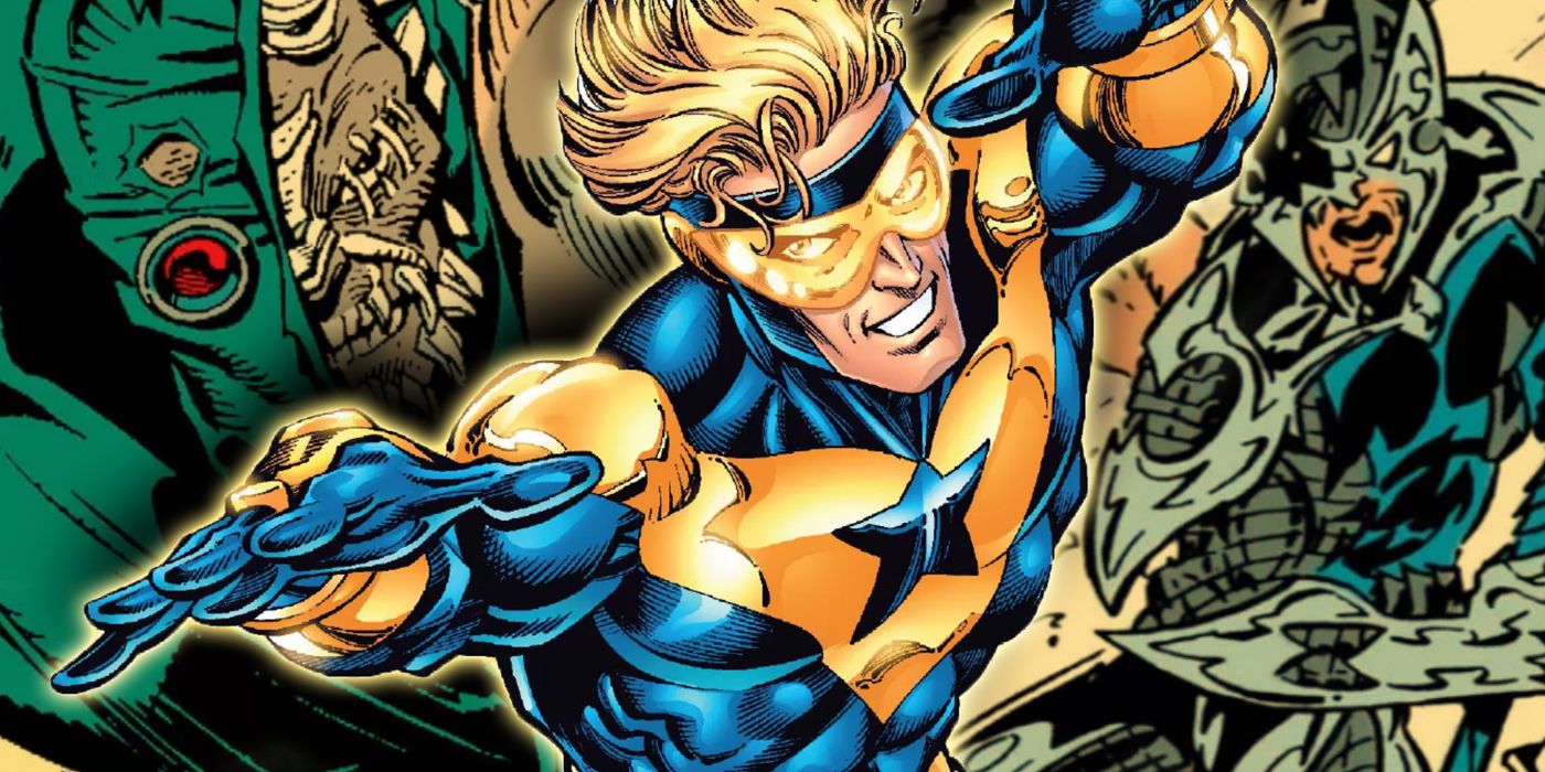 DC hero Booster Gold in action.