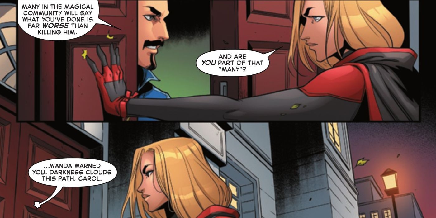 Doctor strange Captain Marvel Breakup