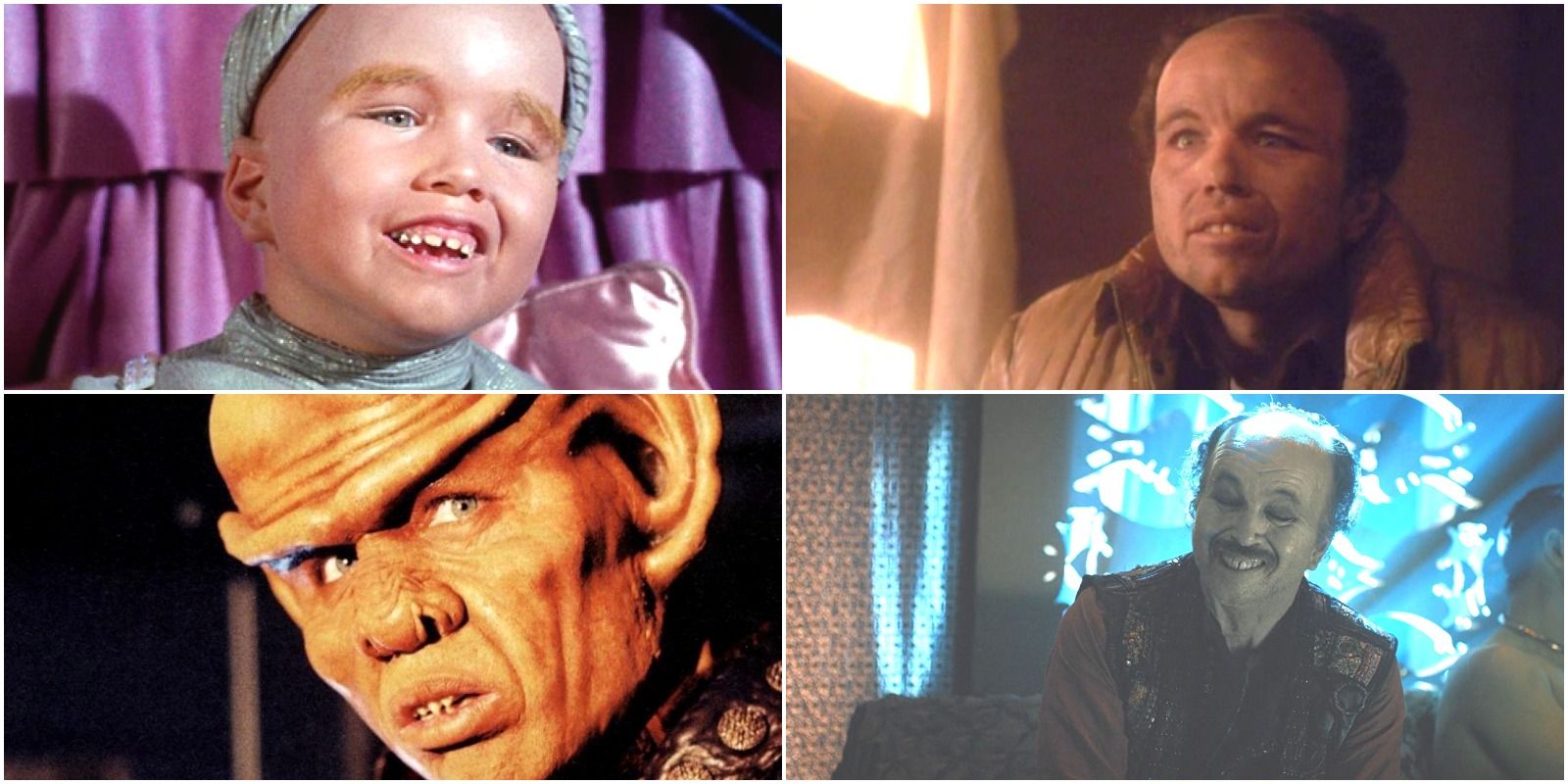 Clint Howard as an Orion, a Ferengi, and an alien from TOS, DS9, Enterprise, and Discovery