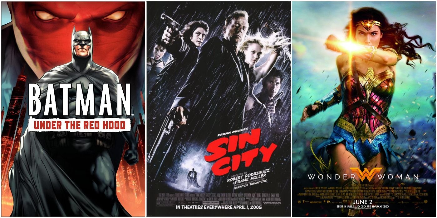 Batman, Sin City, & Wonder Woman movies