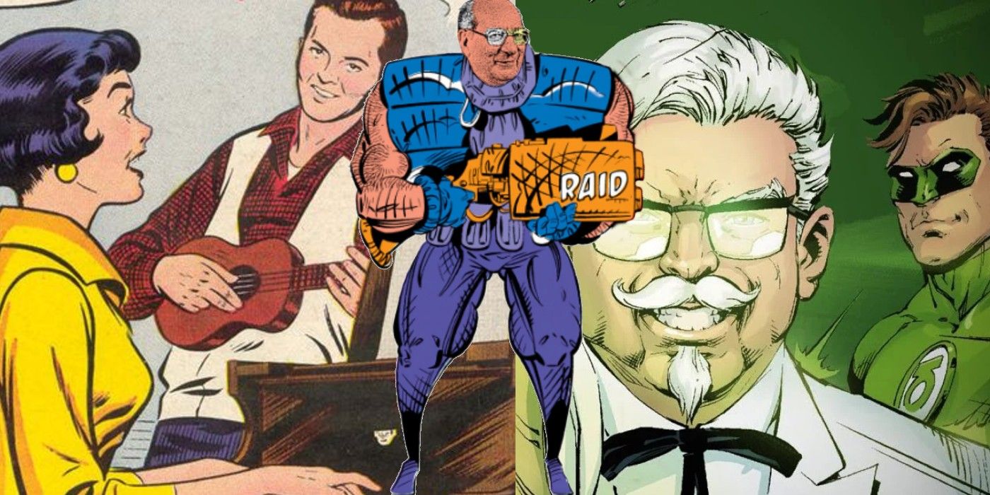 DC Comics Cameos Pat Boone Lois Lane, Green Lantern and Colonel Sanders from KFC