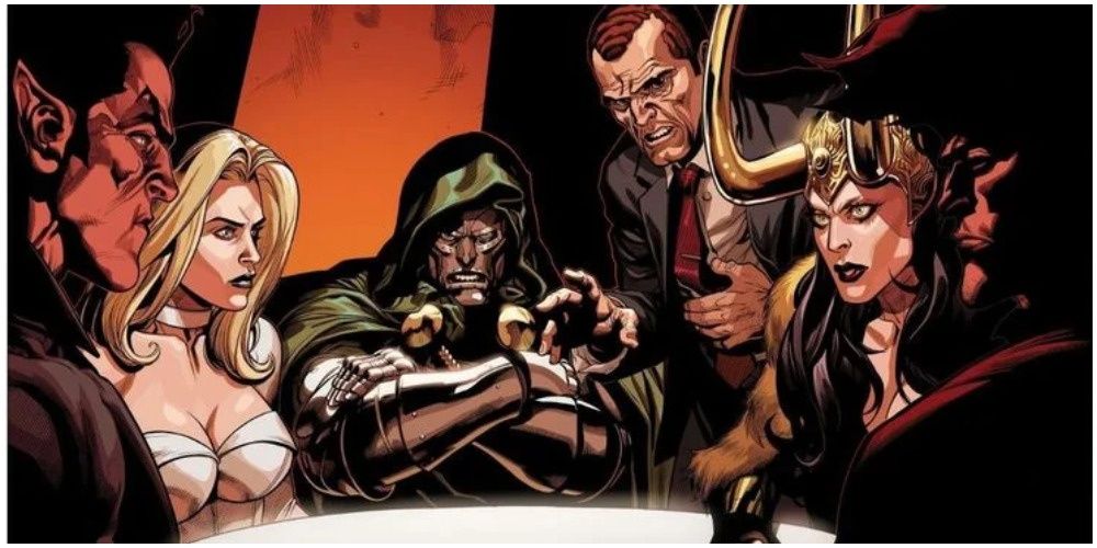 Dark Reign Cabal with Loki, Emma Frost, Norman Osborne, Doom and Namor