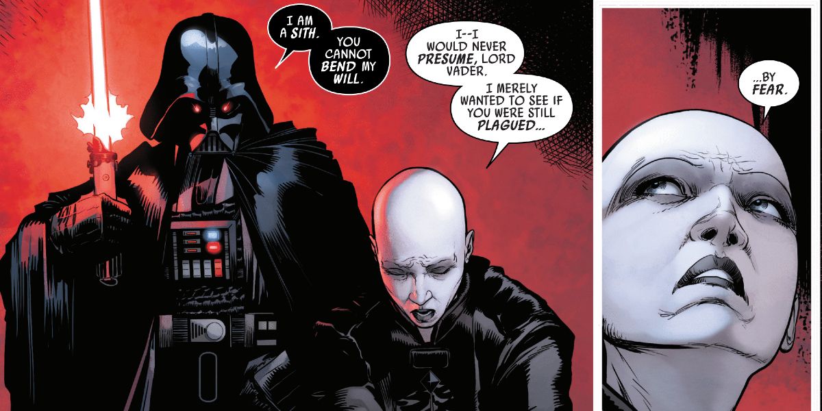 Darth Vader puts Sly Moore in her place