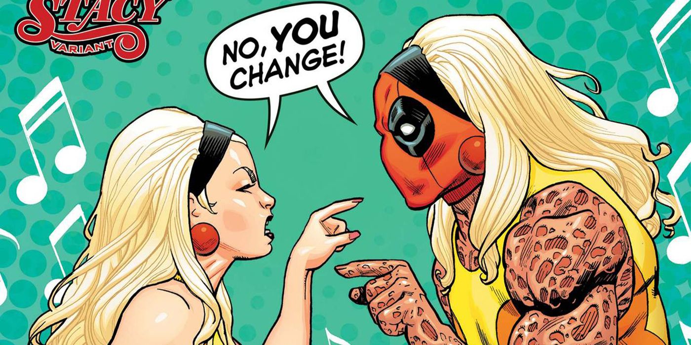 Gwen Stacy yells at Deadpool