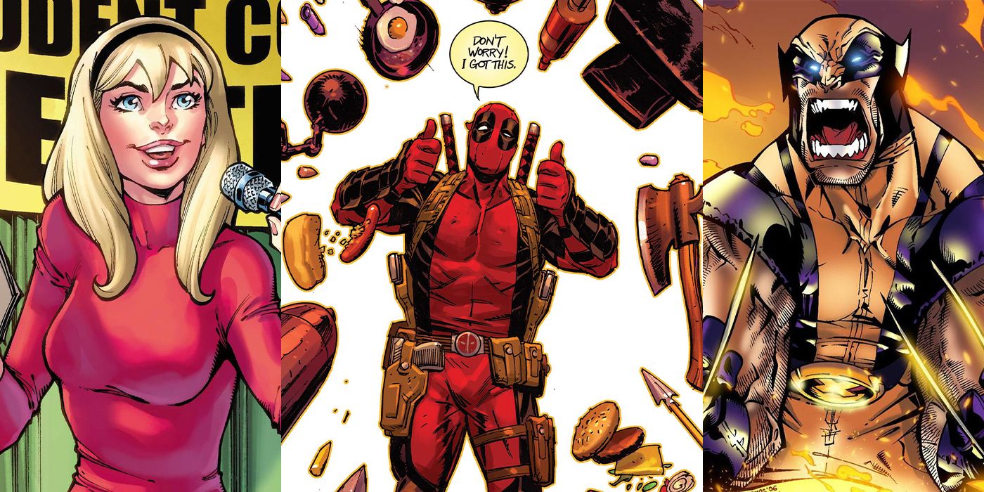 Deadpool and other charcters from Marvel comics.