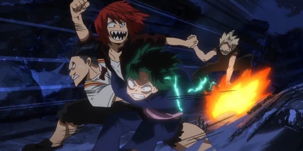 Deku saves his friends and escapes in MHA