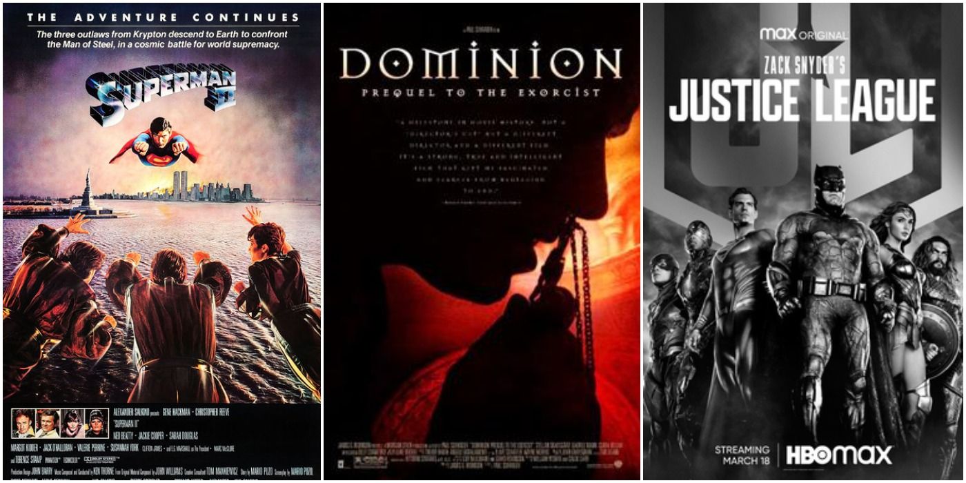 Different Cuts Different Directors Superman, Dominion, Justice league