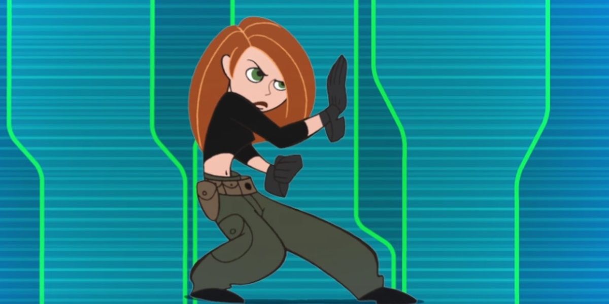 Kim Possible Strikes A Fighting Stance In The Opening Sequence