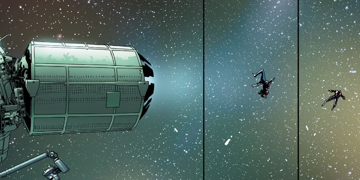 Doctor Aphra ejected into space by Vader
