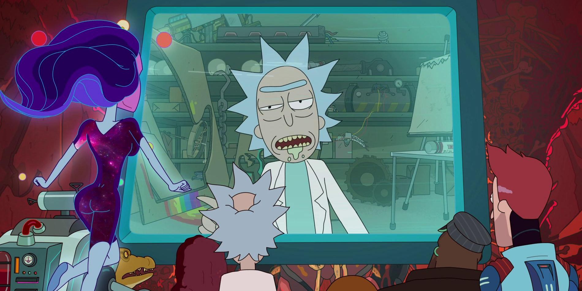 Rick Drunk On The Screen