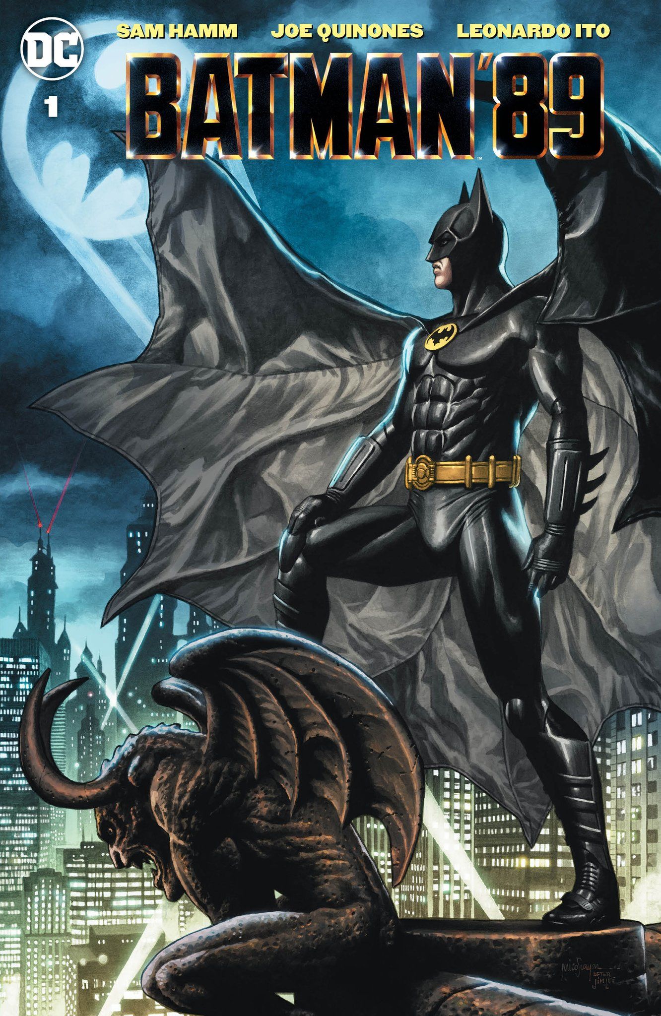 Mico Suayan's Big Time Collectibles-exclusivecover for Batman '89, with trade dress.